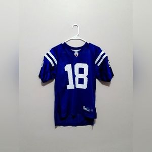 Reebok NFL Football blue shirt sleeve Jersey shirt